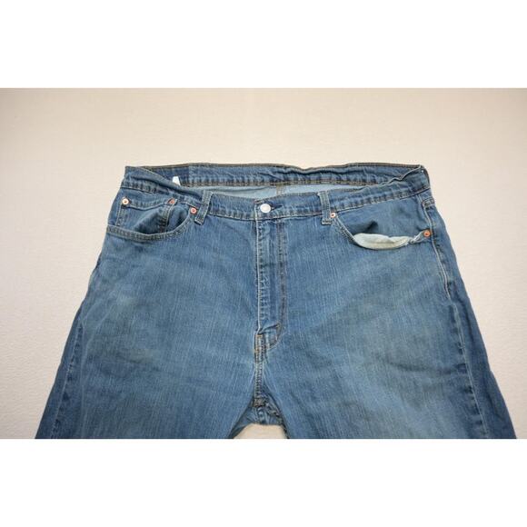 Levi's 559 Relaxed Straight Fit Stretch Rugged Blue Denim Jeans Mens Sz 40 x 32 - Picture 5 of 8
